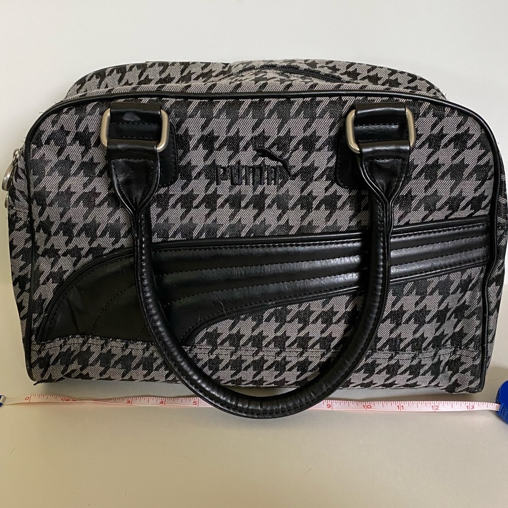 Black and Gray Puma Bowler Bag